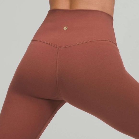 Lululemon Smoky Red Lunar New Year Align NWT sz 8 gold logo - Picture 3 of 7